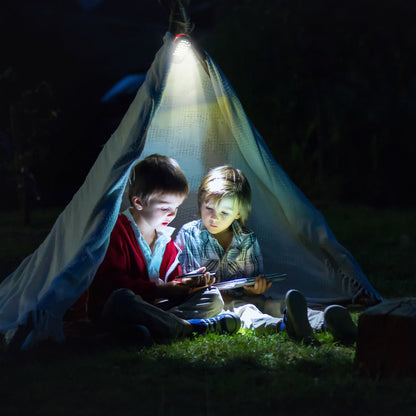 Compact LED work light featuring a magnetic back and foldable hanging hook for hands-free illumination during small repairs and everyday home maintenance.