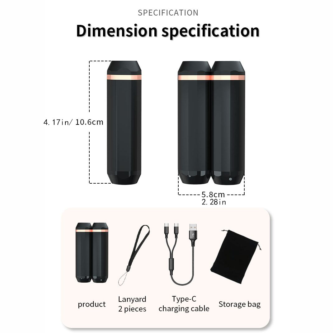 Compact reusable hand warmers designed for keeping hands comfortable during outdoor activities in cold weather.