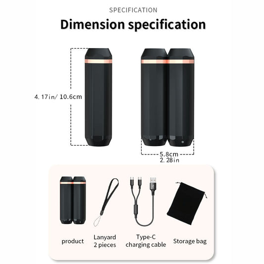 Compact reusable hand warmers designed for keeping hands comfortable during outdoor activities in cold weather.