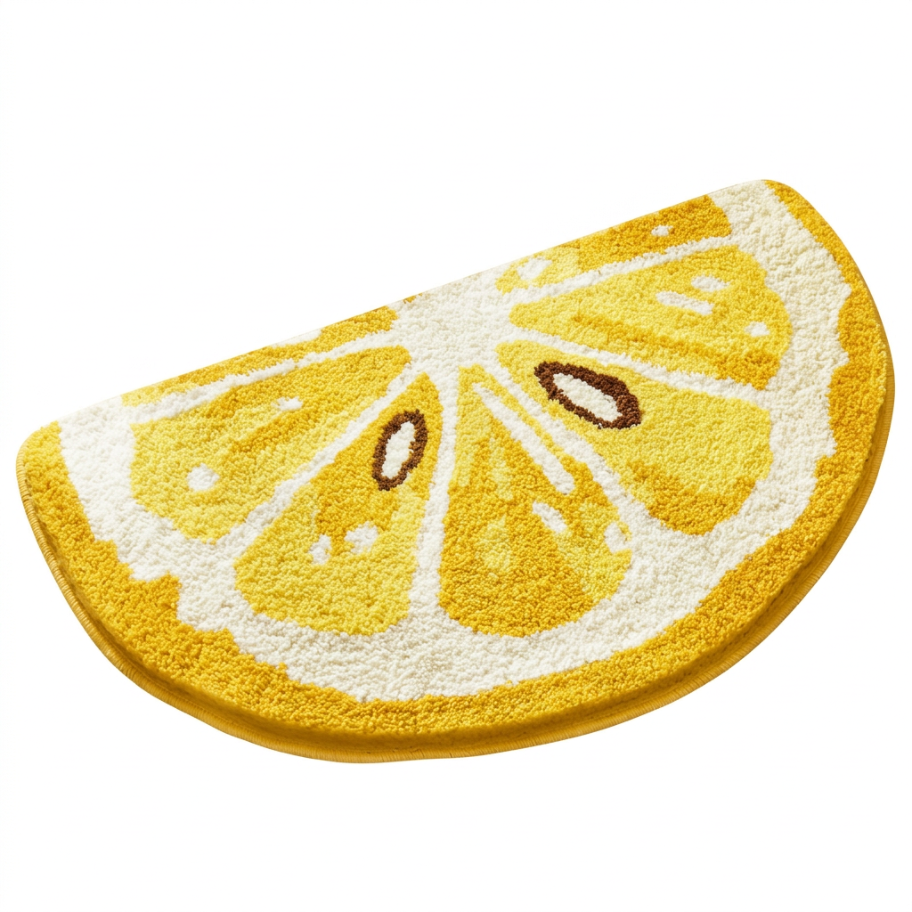 Lemon Fruit Bath Mats Cute Bathroom Rugs